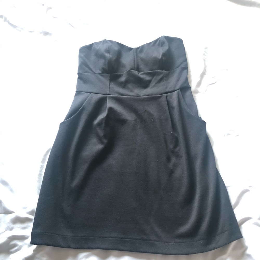 Forever 21 Black Strapless Dress